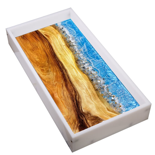 Reusable Extra Large Resin Mold, 24x12x3 Inches Epoxy River Table Mold, 1/2" Thick Premium High Density Material for Making Coffee River Table, Resin Art, Wall Decor